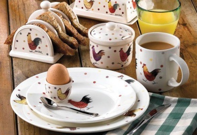 Блюдо для пасты "Петухи" 28,5 см от Алекс Кларк 