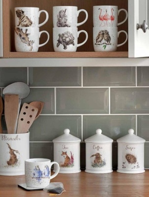 Банка для чая с крышкой  "Забавная фауна. Лиса" 14.5см 