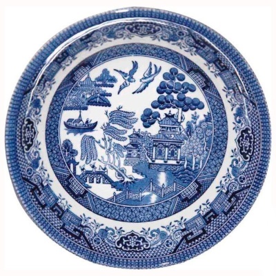 Тарелка суповая 20 см "Голубая ива" 