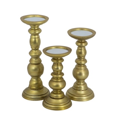 Подсвечники, набор 3 предмета 11х11х30; 11х11х24; 11х11х20см