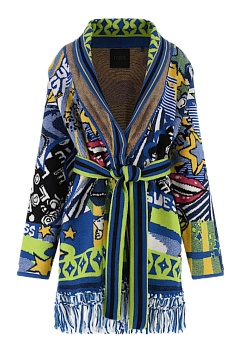 разноцветный кардиган