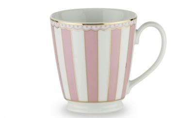 кружка 360 мл "Карнавал (розовая полоска)"