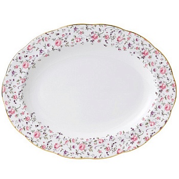 блюдо овальное Винтаж, 33 см "Rose Confetti" 